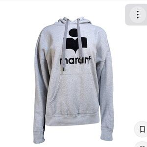 Isabel Marant Grey Logo Hoodie